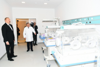 Prezident Goranboy Rayon Mərkəzi Xəstəxanasının açılışında - İŞTİRAK EDİB