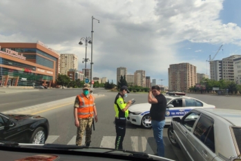 BDYPİ: Yollarda karantin qaydalarını pozan sürücülər saxlanılır - FOTO