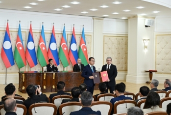 Azərbaycan ilə Laos arasında Birgə Bəyanat qəbul olunub və sənədlər mübadilə edilib