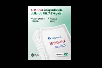 PAŞA Kapital ilə dollarda illik 7.8% gəlirli "AFB Bank" ASC istiqrazlarına - İNVESTİSİYA İMKANI