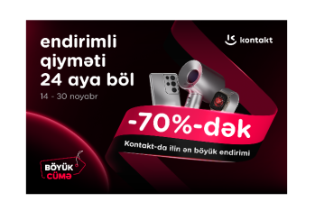“Kontakt”da ilin ən böyük endirimləri başladı – 70%-DƏK ENDİRİM