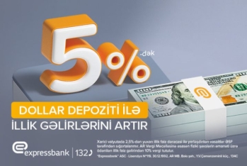 Yüksək gəlirli dollar depoziti - EXPRESSBANKDA