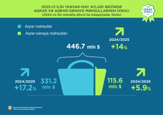 Qızıl 1-ci, pomidor 2-ci, pambıq 3-cü olub - QEYRİ-NEFT İXRACI ÜZRƏ YENİ RƏQƏMLƏR | FED.az