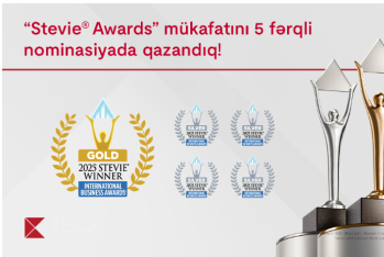 Kapital Bank 5 nominasiyada nüfuzlu “Stevie Awards” mükafatına layiq görüldü