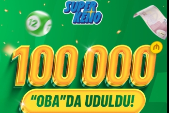 “OBA”dan alınan uduşlu tiraj lotereyasından 100 000 manat böyük uduş qazanıldı 