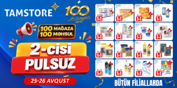 100-cü mağazaya özəl: 100 məhsulda [red]2-cisi PULSUZ![/red] | FED.az