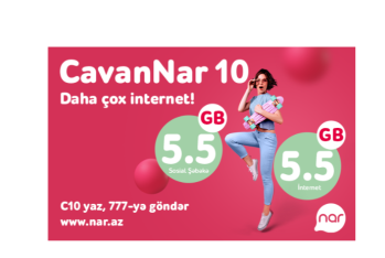 “Nar”dan yeni dərs ili üçün sərfəli tarif: “CavanNar 10”