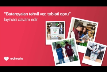 “Batareyaları təhvil ver, təbiəti qoru” layihəsi çərçivəsində 96 kq işlənmiş batareya toplanaraq - TƏHVİL VERİLİB