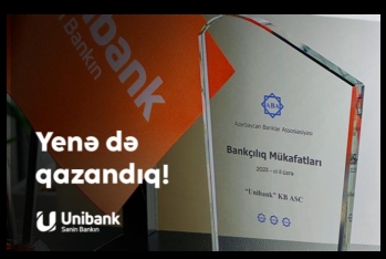 Unibank müxtəlif nominasiyalar üzrə - MÜKAFAT ALIB
