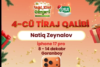 Goranboy sakini “OBA”dan 13 AZN-lik bazarlıq etdi, İPhone 17 qazandı – FOTOLAR