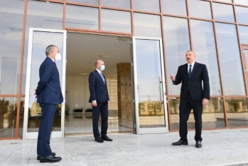 Prezident Sumqayıt Kimya Sənaye Parkının nəzdində Peşə Təhsil Mərkəzinin - Açılışında