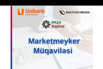 "Unibank" istiqrazları üzrə - Marketmeyker Müqaviləsi Bağlanıldı