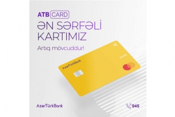"Azər Türk Bank"ın ən sərfəli kartı - ATB CARD