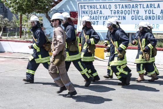 Gəmi Təmiri Zavodunda rəhbər heyətin mülki müdafiə məşqi keçirilib