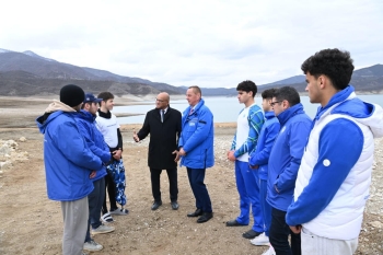 Beynəlxalq kanoe federasiyalarının prezidentləri Sərsəng su anbarına baxış keçiriblər - FOTOLAR | FED.az