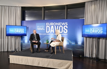 İlham Əliyev Davosda “Euronews” televiziyasına müsahibə verib - FOTOLAR | FED.az