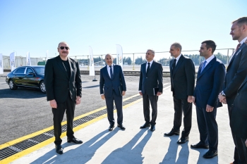 Prezident İmişlidə “Promalt” MMC-nin arpa emalı müəssisəsinin açılışında | FED.az