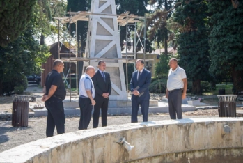Şəmkirin icra başçısı tikinti işlərinə baxış keçirdi, tapşırıqlarını verdi - FOTO 