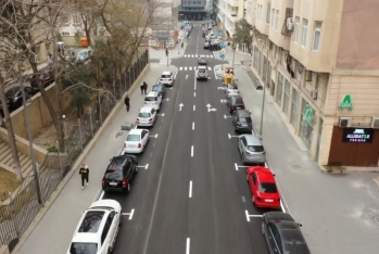 Ödənişli parklanma ilə bağlı mərkəz və I zonalarda infrastruktur işlərinə başlanılıb - FOTOLAR