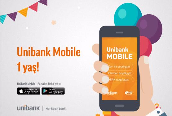 Unibank Mobile-ın 1 yaşı oldu