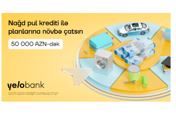 Yelo Bank-dan 50 000 AZN-dək krediti sərfəli və sürətli - ƏLDƏ ET