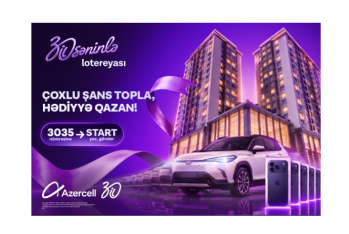Azercell-in yubiley lotereyasında Fakturasız xətt abunəçiləri üçün hər həftə 7 iPhone və bir Toyota Corolla Cross uduşa çıxarılır!