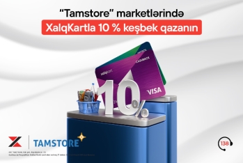 XalqKart ilə “Tamstore” supermarketlər şəbəkəsində 10 % keşbek/petrol!