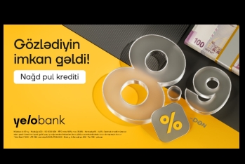 Yelo Bank-da kredit faizləri artıq - 8.9%-DƏN BAŞLAYIR!