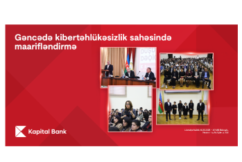 Kapital Bank провел в Гяндже обучающие мероприятия по кибербезопасности