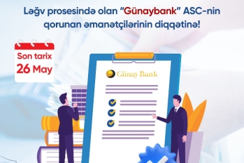 “Günaybank”ın əmanətçilərinə kompensasiyaların ödəniləcəyi son tarix - AÇIQLANIB | FED.az