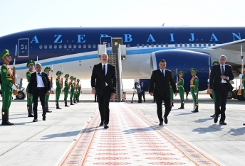 Prezident İlham Əliyev Türkmənistana işgüzar səfərə gedib | FED.az