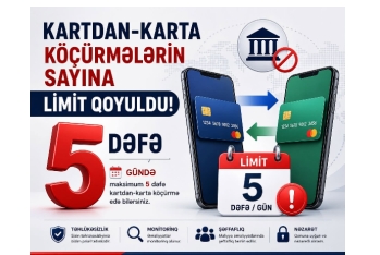 Banklar Assosiasiyasından kartdan-karta köçürmələrdə - LİMİT BARƏDƏ AÇIQLAMA 