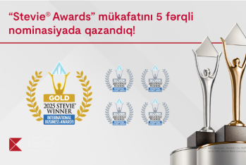 Kapital Bank удостоен наград «Stevie Awards» в пяти номинациях
