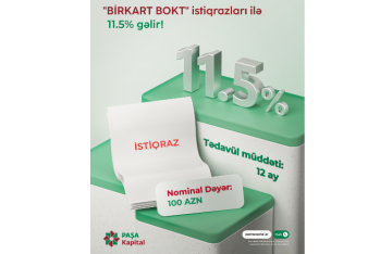 PAŞA Kapital ilə 11.5%-lik illik gəlirli BirKart BOKT istiqrazlarına investisiya imkanı