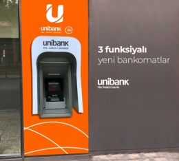 “Unibank”ın bütün bankomatları "ofis"ə çevrilir - AZƏRBAYCANDA YENİLİK