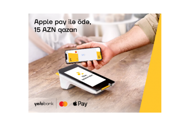 Yelo Mastercard kartı ilə Apple Pay ödənişlərində - 15 AZN QAZAN!