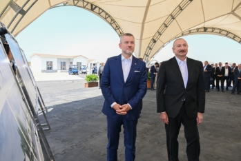Azərbaycan və Slovakiya prezidentləri Ağdamın Baş Qərvənd kəndində görülən işlərlə tanış olublar