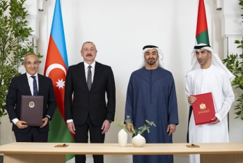 Azərbaycanla BƏƏ arasında “Hərtərəfli İqtisadi Tərəfdaşlıq Sazişi” imzalanıb