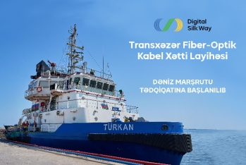 Transxəzər Fiber-Optik Kabel Xətti üzrə dəniz marşrutu tədqiqatına başlanılıb
