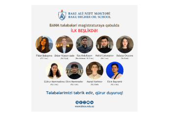 BANM tələbələri magistraturaya qəbulda - İLK BEŞLİKDƏ!