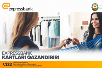 "Expressbank"ın kartları ilə “Visa kartları ilə ödəniş qazandırır” adlı - LOTEREYAYA QOŞULUN!