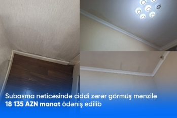 Evini əvvəlcədən sığortaladığı üçün PAŞA Sığortadan 18 min manatdan çox ödəniş aldı