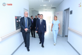 Anar Bayramov Quba Mərkəzi Xəstəxanasının fəaliyyəti ilə tanış olub - FOTOLAR