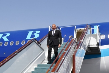 İlham Əliyev Gürcüstana dövlət səfərinə gəlib