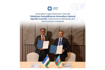 ƏSF ilə Özbəkistanın Əmanətlərə Zəmanət Agentliyi əməkdaşlığa dair memorandum imzalayıb