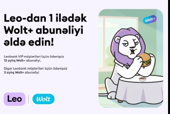 Leobank və Wolt müştərilər üçün ödənişsiz abunəlik kampaniyasına - START VERİB