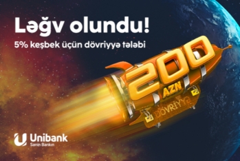 Unibank kartlarında 200 AZN dövriyyə tələbi - LƏĞV EDİLDİ