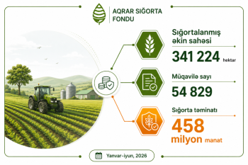 Fermerlər 16,3 milyon manat ödəyib, 482,4 milyon manatlıq təminat alıblar –[red] AQRAR SIĞORTA [/red] | FED.az
