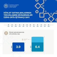 Elektron satınalmalarında orta iştirakçı sayı 2 dəfəyədək artıb | FED.az