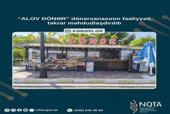 Naxçıvanda "Alov dönər" dönərxanası da bağlandı - FOTOLAR